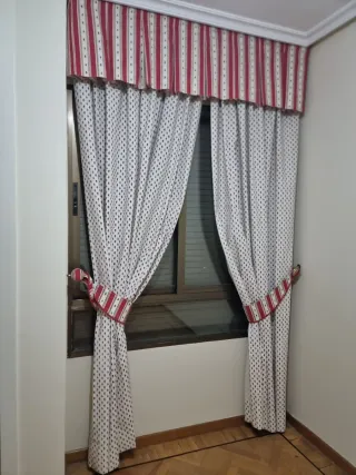 Cortinas de tela con estampado