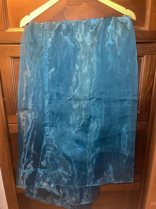 Tessuto per tenda blu petrolio