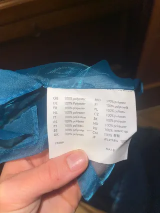 Tessuto per tenda blu petrolio