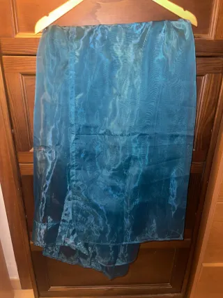 Tessuto per tenda blu petrolio