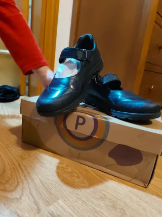 Zapatos Pablosky Colegial Niña Negros