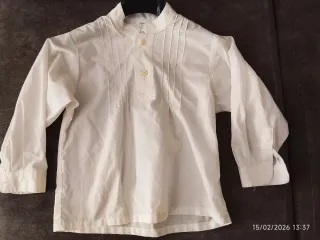 Camisa traje Fallero o torrentí blanca