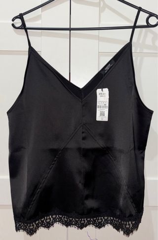 Conjunto de saten negro sin estrenar