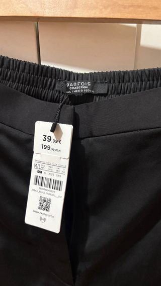 Conjunto de saten negro sin estrenar