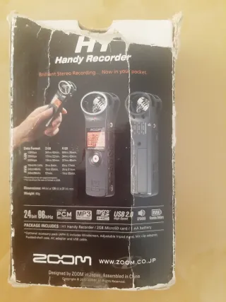 Grabadora Zoom H1 Handy Recorder Negra