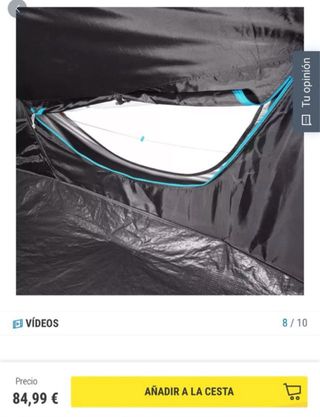 Tienda de campaña 2 segundos Quechua