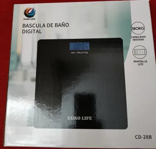 Báscula Digital Euro Life Negra