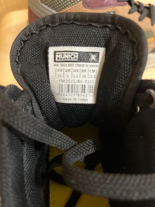 Zapatillas altas Munich niño multicolor para niño.