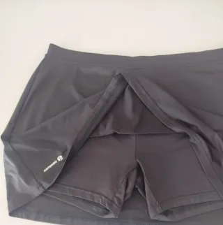 Falda pantalón de tenis Artengo negra