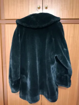 Abrigo Piel Sintética Efecto Visón