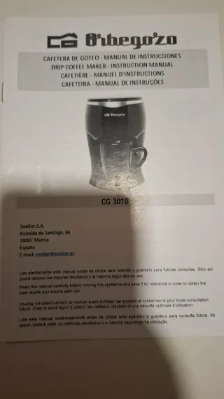 Cafetera goteo Orbegozo Máximo Aroma