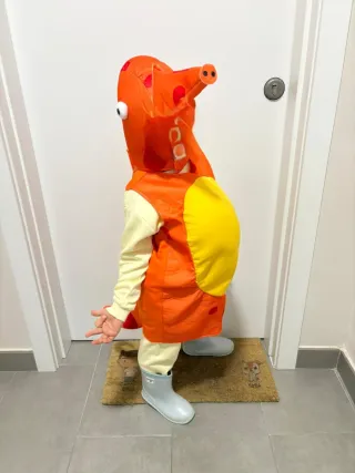 Disfraz Caballito de Mar Naranja Talla 3-4