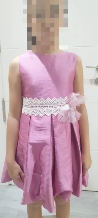 Vestido niña rosa 8-9 años