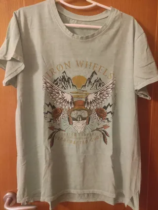 Camiseta verde Iron Wheels