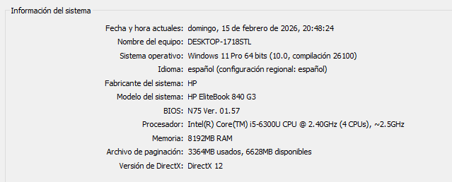 Hp Elitebook 840 G3 Core I5 2,4GHz + 8GB + 256SSD afbeelding 5