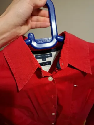 Camisa Tommy Hilfiger Roja Talla xxs Stretch