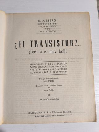 ¿El Transistor?... ¡Pero si es muy fácil!