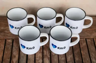 5 Tazas Kaiku Km.0 Esmaltadas