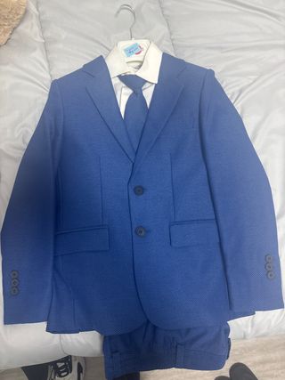 Traje de chaqueta y pantalón azul niño 9 años