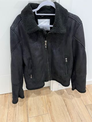 Chaqueta Zara Negra Forrada