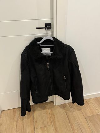 Chaqueta Zara Negra Forrada