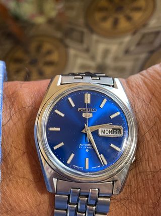 Reloj Seiko Automático 21 Jewels Azul