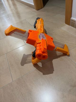 Pistola Nerf Double Dealer Naranja