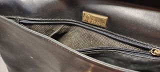 Bolso cartera piel negro