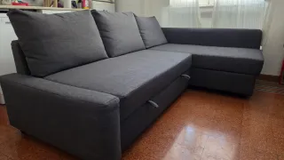 Divano letto angolare IKEA grigio
