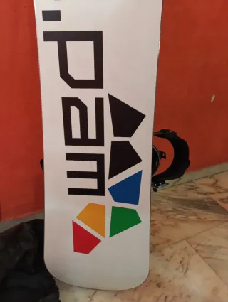 Tabla Snowboard + Fijaciones + Funda