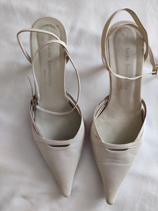 Zapatos Lucio Herrezuelo Piel Talla 38 Beige
