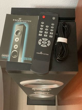 Torre de Sonido Energy Sistem Bluetooth Negra