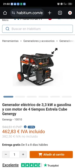 Generador Genergy Naranja