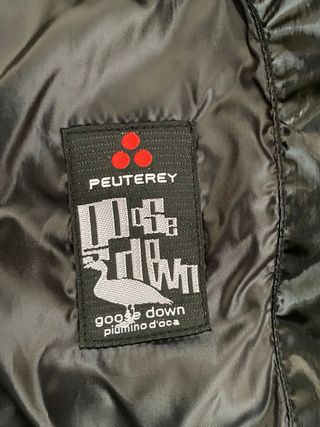 Chaqueta Peuterey Negra con Cuello Peludo