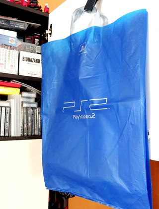 PS2 envelope bag PlayStation 2 busta pubblicitaria