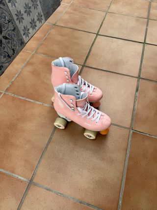 Patines Oxelo 4 Ruedas Rosas. Talla 38