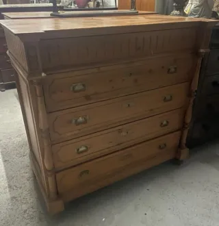 Cómoda cajonera madera 127x62x121 CMS