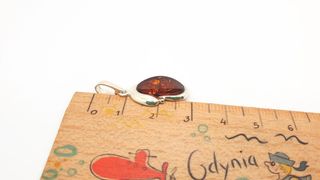 Colgante Plata 925 Ámbar Natural Coñac Miel