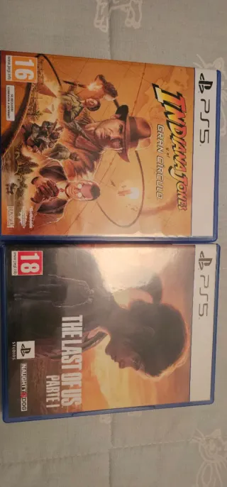 Lote 2 Juegos PS5 Indiana Jones y The Last of Us
