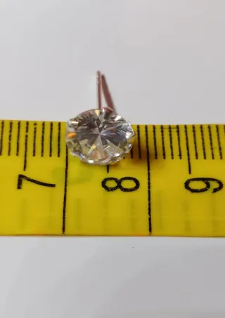 Pendientes de Plata de Ley de 8mm