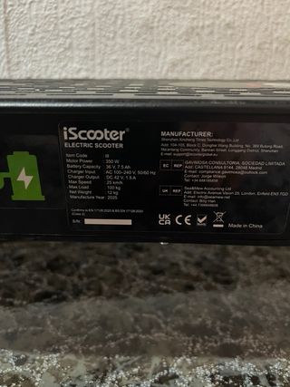 Patinete Eléctrico i9