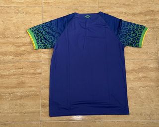 Camiseta Nike Brasil Fútbol Azul y Verde