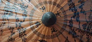 Ombrellino Thailandese Bo Sang Gelso Bambù