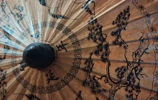 Ombrellino Thailandese Bo Sang Gelso Bambù