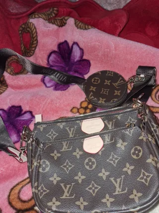Borsa Louis Vuitton Marrone e Rosa