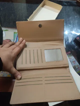 Cartera Corcho Natural Dorado