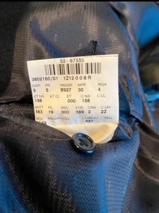 Cappotto Corneliani Collection Blu Taglia 48