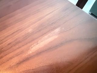 Mesa comedor extensible nogal