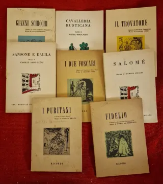 8 Libretti d'Opera Anni '80
