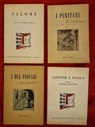8 Libretti d'Opera Anni '80
